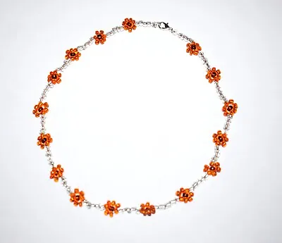 Handmade Daisy Necklace Summer Autumn Flower Women Girl Mothers Day Present • £3.99