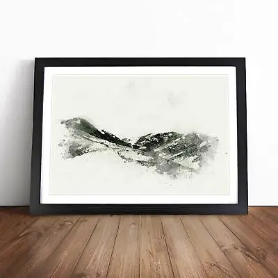 Path Through The Lake District In Abstract Wall Art Print Framed Canvas Picture • £19.95
