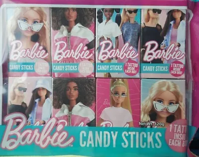 8 X Packs Barbie Candy Sticks LIMITED EDITION Barbie Sweets NEW Boxed • £3.97