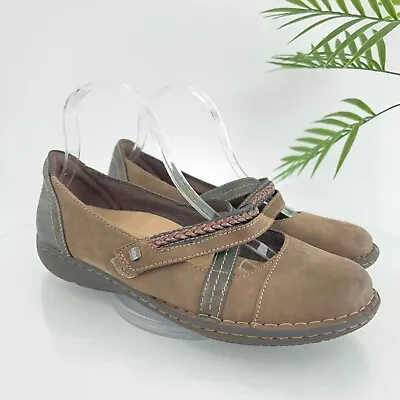 Earth Shoe Women's Tamara Toriana Mary Jane Ballet Flats Size 10 Brown Leather • $39.95