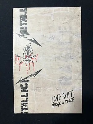 METALLICA Live Shit Binge & Purge Book Only FAST SHIPPING • $15