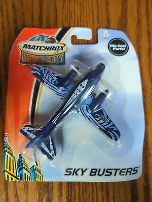 Matchbox Hero-City Sky Busters Blue Airliner 2003 Die Cast Metal • $28.99