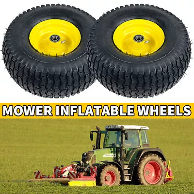 (Set Of 2) 15x6.00-6 Tires & Wheels 4 Ply For Lawn & Garden Mower Turf Tires US • $71.99