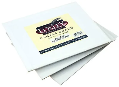 Loxley Blank Double Primed Canvas Artist Boards Acrylic & Oil Colour Painting • £3.85