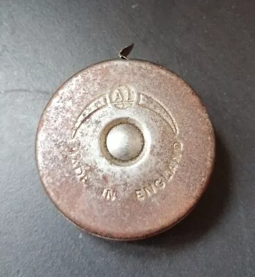 Antique Vintage Fisco  A1  Steel 10feet Tape Measure Made In England • £5