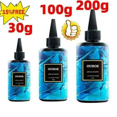 £5.55 • Buy Hard UV Resin Glue Crystal Clear Ultraviolet Curing Epoxy Resin Jewelry Making
