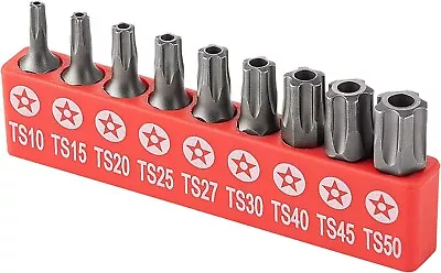 9pc Torx Star 5 Point Security Tamper Proof Driver Bit Set T10 1520252730404550 • $16