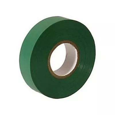 1 X GREEN 19mm X 20m ELECTRICAL PVC INSULATION / INSULATING TAPE FLAME RETARDANT • £1.39