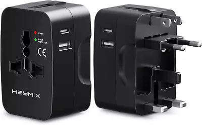 $26.80 • Buy Heymix Universal Travel Adapter, International Power Adapter USB C, World Travel