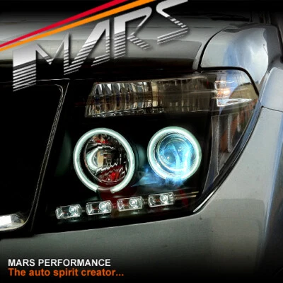 $499.99 • Buy Black CCFL HALO Projector Head Lights For Nissan Pathfinder R51 Navara D40 05-09