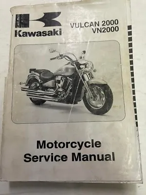 2004 Kawasaki VN2000-A1 Vulcan Motorcycle Service Shop Manual 99924-1320-01 OEM • $89.99