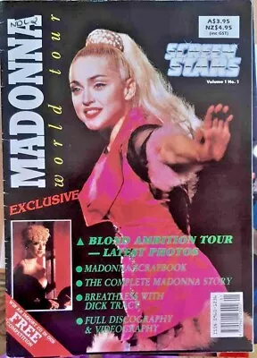 MADONNA Blond Ambition World Tour *SCREEN STARS* Vol. Magazine 1 AUSTRAL1A 1990 • £56.51