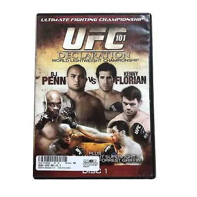 UFC 101 Declaration Disc 1 - DVD - VERY GOOD Anderson Silva Vs Forrest Griffin • $25