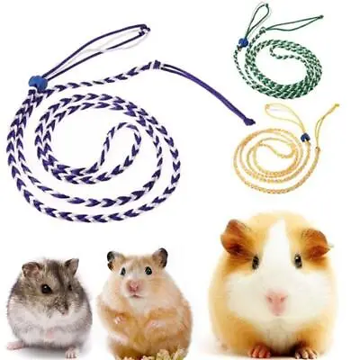 Lead Walking Rat Hamster Leash Hamster Harness Pet Supplies Mouse Collar Rope • £2.83