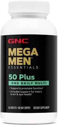 GNC Mega Men 50-plus One Daily Multivitamin - 60 Tablets • $11