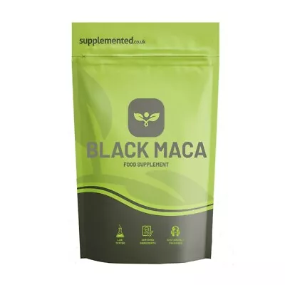 Black Maca 1000mg 180 Tablets Vegan Peruvian Ginseng Libido Energy Sex Drive • £7.99