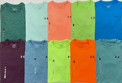 Men's Under Armour Heat Gear The Tech Tee Heather Polyester Shirt • $21.99