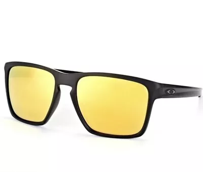 [OO9341-07 ] Oakley Sliver XL Mens Sunglasses Black/Gold Iridium 100% AUTHENTIC • $65.99