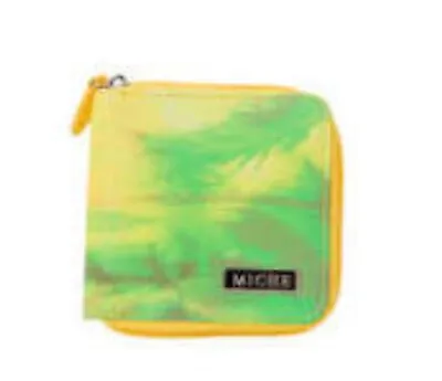 Miche Wallet Layla Zippered Card Slots Yellow Green Square New In Package • $8