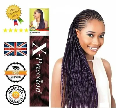 £4.89 • Buy X-pression (xpression) Ultra Hair For Braiding, Expression  Kanekalon  Original