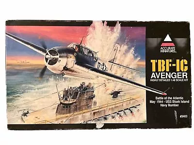 TBF-1C Avenger Model Kit Accurate Miniatures 1:48 Scale Navy Bomber • $22.50