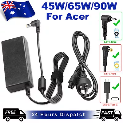 45W/65W AC Adapter Charger For Acer Aspire Chromebook C720 C740 315 CB315-3 CB5 • $19.99