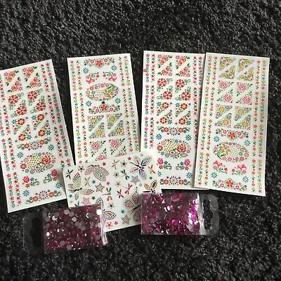 Card Making Stickers And Gems Scrap Booking Pack10 • £1.99