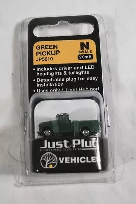 Woodland Scenics Green Pickup Just Plug Vehicle #JP5610 N Scale 2016 NIB • $25