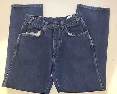 Cintas Mens Size 30/30 Work Blue Work Jeans They Actually Are 30x28 • $7.04