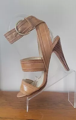 Size 4.5M 'XANTI' Leather Strappy Heels Max Studio  • $38.75