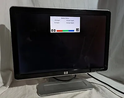 HP W1907 Widescreen LCD Monitor 19  DVI VGA 435820-101 RK283AA Built-in Speakers • $39.99