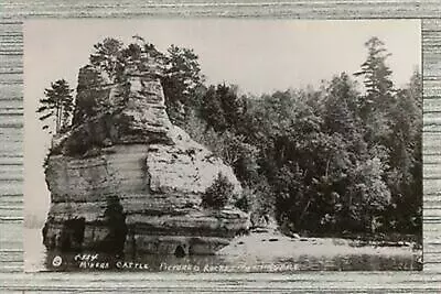 Miner's Castle-Pictured Rocks-Munsing Michigan-Real Photo Postcad • $5