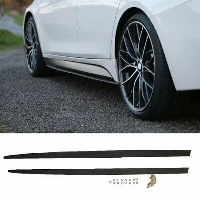 Side Skirt Sill Extension Lower Side Lip For Bmw F10 5 Series 2010-2015 • $104.40