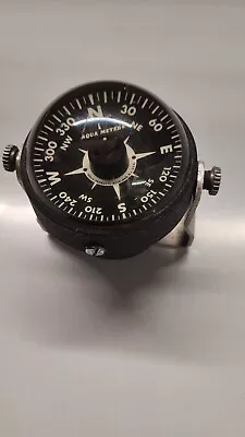 Aqua Meter Boat Marine Compass Bulkhead Roseland N.J. USA • £30.99