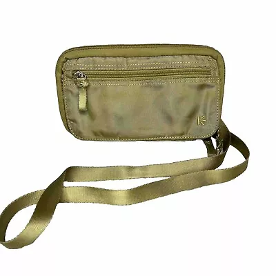 Ellington Small Nylon Travel Bag Green Card Passport Headphone Holder Crossbody • $16.45