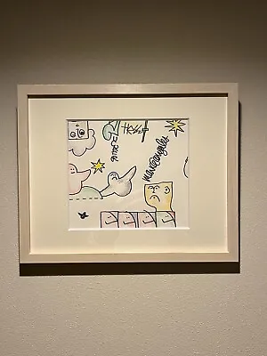 Mark Gonzales  Art One Of A Kind Art  Original Painting 2012 Framed   13n×10in • $750