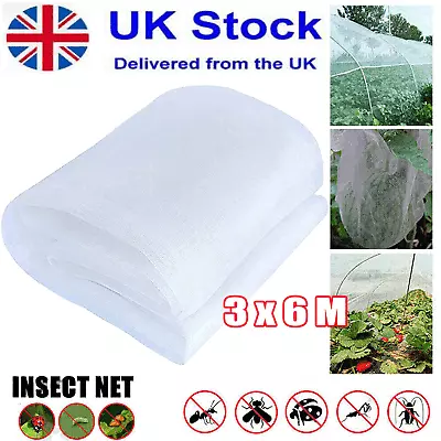 3*6M Garden Protect Insect Animal Netting Vegetables Crops Plant Mesh Bird Net • £0.15