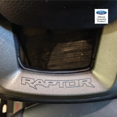$14.99 • Buy 2017-2018 Ford Raptor Lower Steering Wheel Vinyl Decal Graphics Sticker