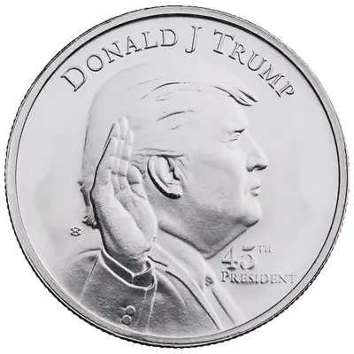 Donald Trump - 45th President - 1 Oz .999 Fine Silver Round • $37.40