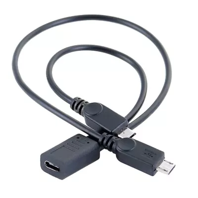 2 In 1 Type C Female To Micro USB Cable Cable Splitter • $7.37