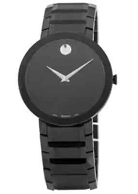 Movado Sapphire Series Mens Black PVD Swiss Quartz Watch 0607179 • $1895