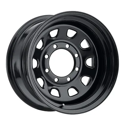 15x8 Vision HD 84H D-Window Black Steel Wheel 5x4.5 (6mm) CAPS SEPARATE • $74.74