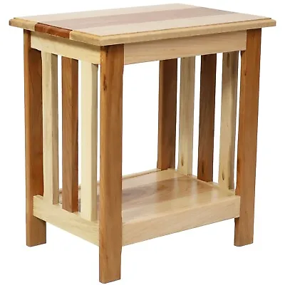 $295 • Buy Mission Style End Table, Handcrafted, Maple/Cherry Wood, Amish, Made In USA