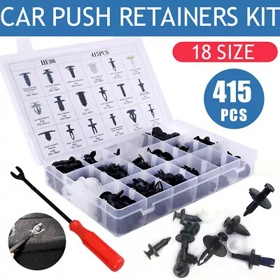 Pro. Auto Car Body Plastic Push Pin Rivet Fasteners Trim Panel Moulding Clip-NEW • $19.59