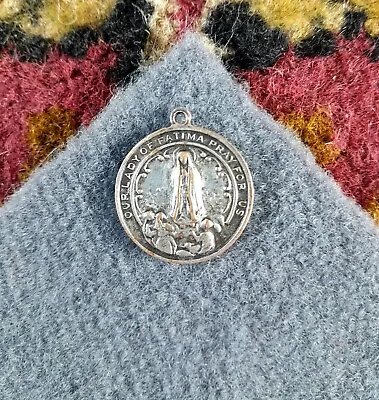 Vintage Our Lady Of Fatima & St. Jude Pray For Us Medal  • $5.77
