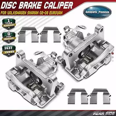 2x Rear LH & RH Disc Brake Caliper For VW EuroVan 00-03 280 Mm Disc Sharan 02-08 • $115.99