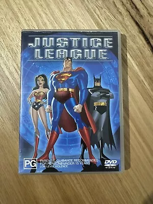 Justice League - DVD (2002) DC Movie. *Free Poster* Region 4 📀 • $7.95