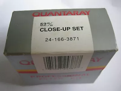 New In Box Unused Quantaray 52mm Close-Up Filter Set Kit Made In Japan Ray Ent • $19.99