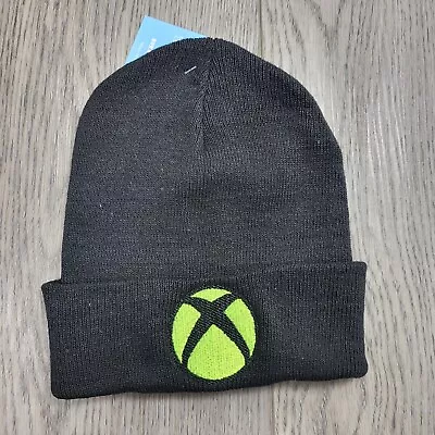 Embroidered Microsoft Xbox Beanie Black With Green Adult Size One Size Fits All • $19.99