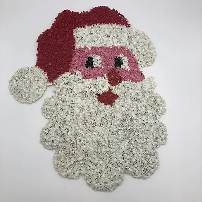 Santa Clause Head Winking Melted Plastic Popcorn Christmas Decor 15  • $22